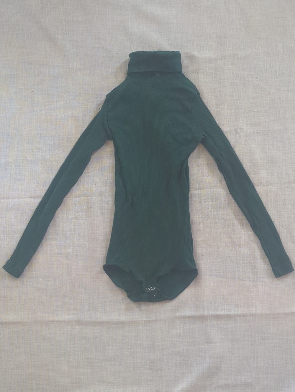 Vintage 1960s 1970s GIRL SCOUTS Children's Ribbed Turtleneck One-Piece Bodysuit